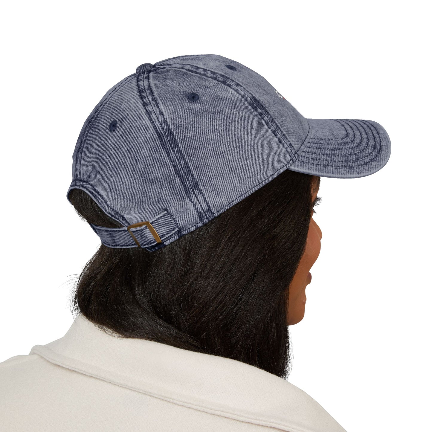 Vintage Distressed Embroidered Baseball Cap — Detroit, Michigan