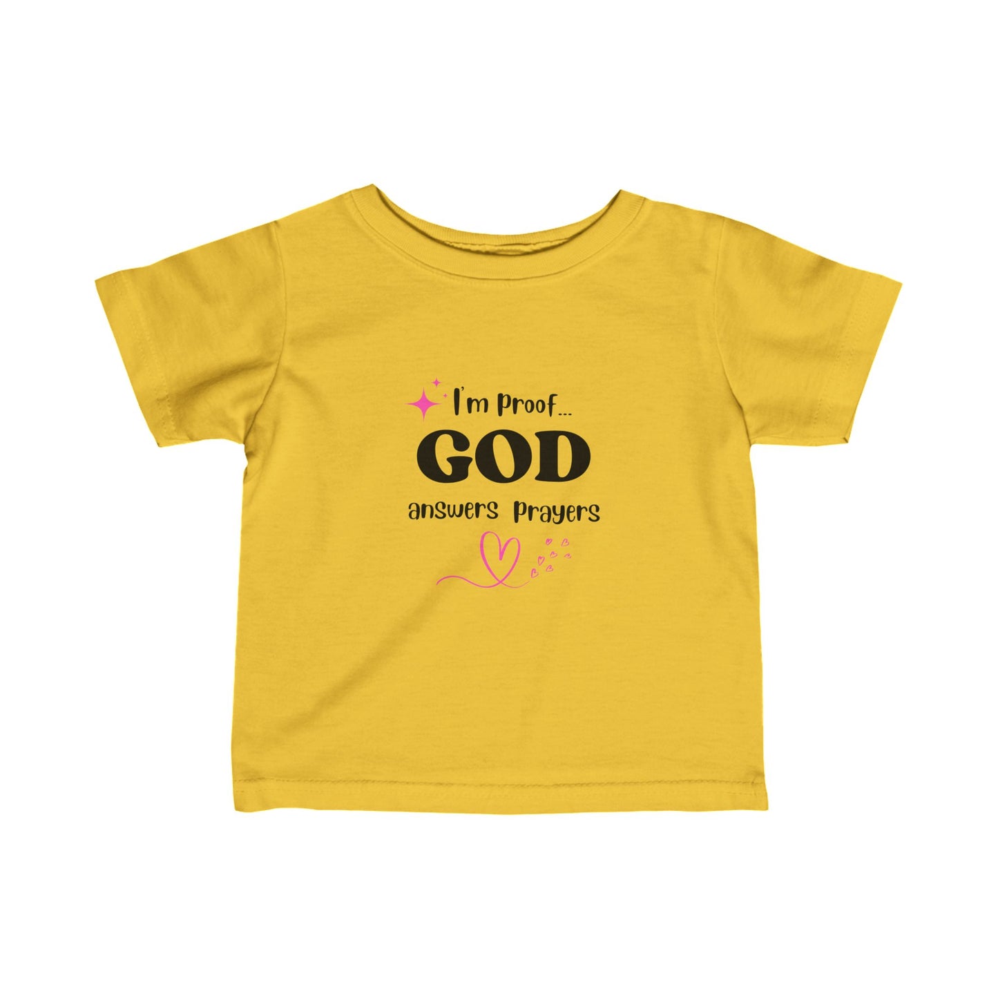 Infant T-shirt: I'm proof...pink star