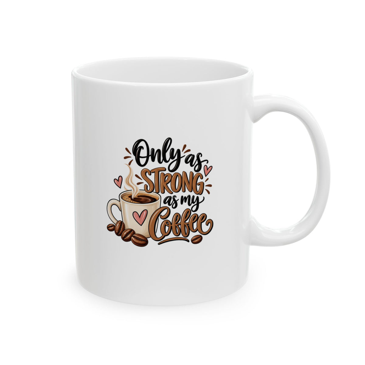 Ceramic mug (11oz, 15oz) -- Only as strong as my coffee