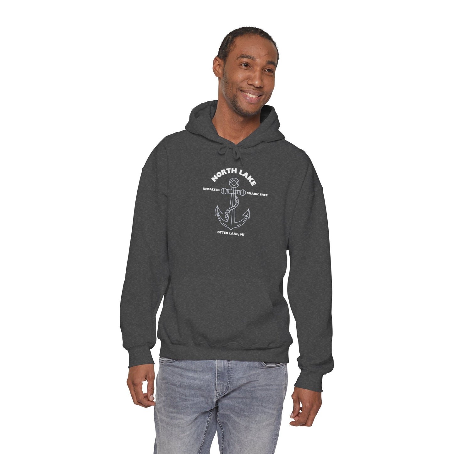 North Lake Hoodie Sweatshirt - Anchor Graphic