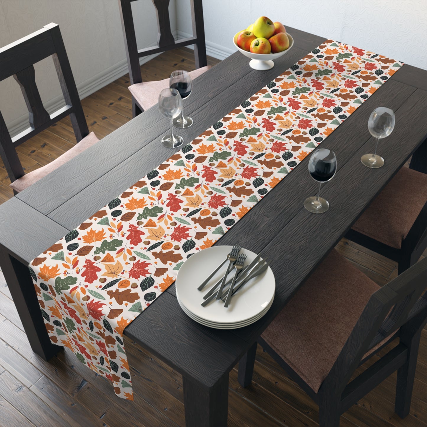 Table Runner (Cotton, Poly): Fall leaves