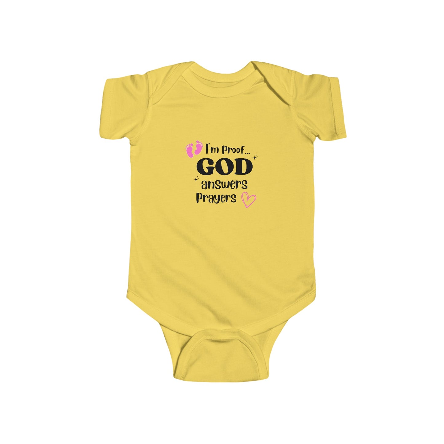 Infant Fine Jersey Onesie: I'm proof...pink feet