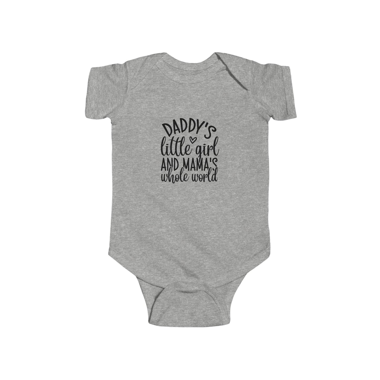 Infant Fine Jersey Onesie: Daddys girl, mamas world onesie