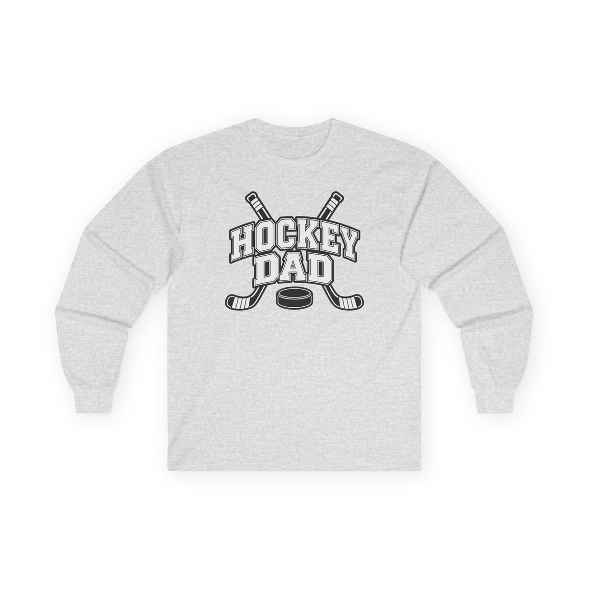 Hockey Dad Long Sleeve T-Shirt — Personalized Player Name & Number | Travel Hockey Gift