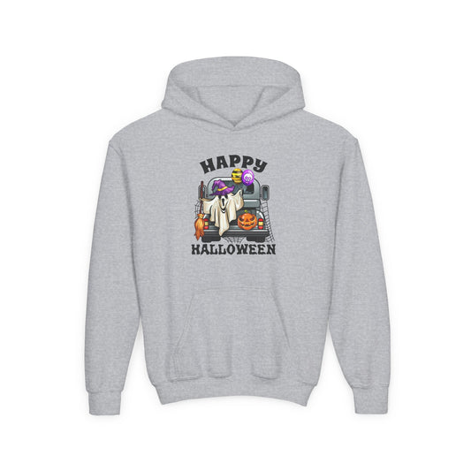 Youth Sweatshirt (Hoodie) - Halloween - Trunk or Treat, Happy Halloween