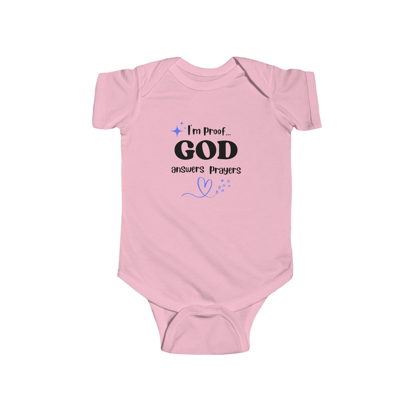 Infant Fine Jersey Onesie: I'm proof...blue star & heart