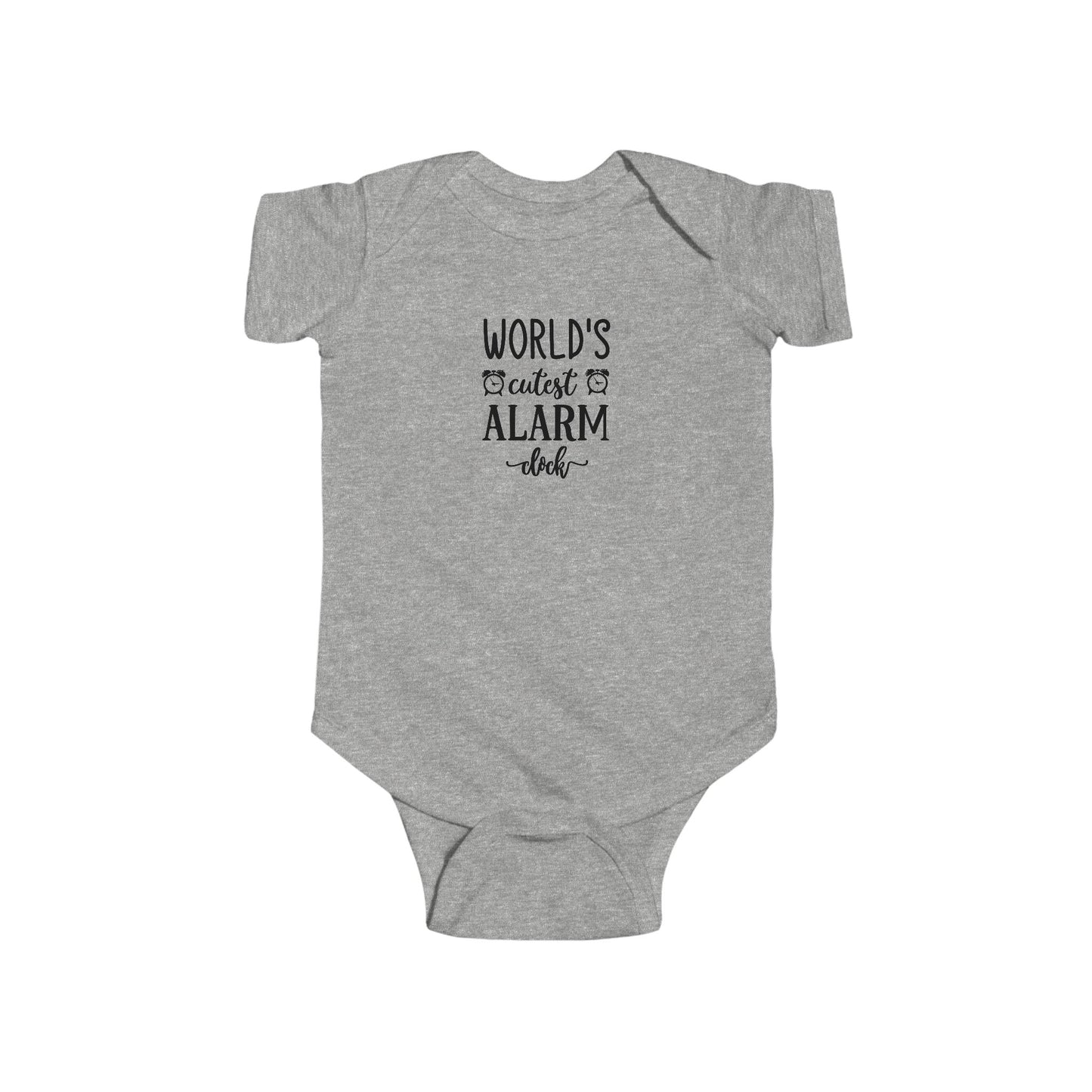 Infant Fine Jersey Onesie: World's cutest alarm clock