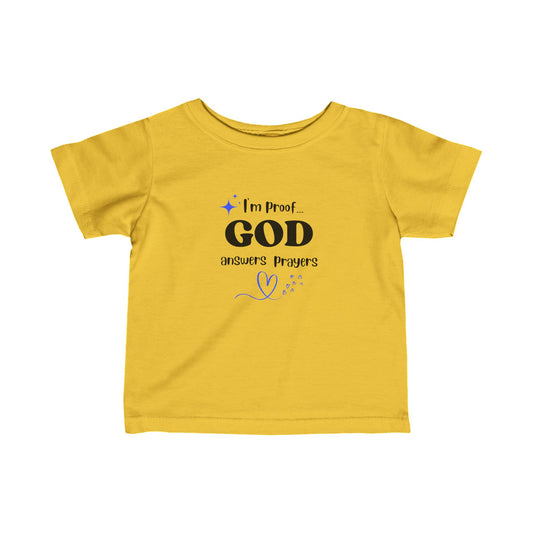Infant T-shirt: I'm proof...blue star