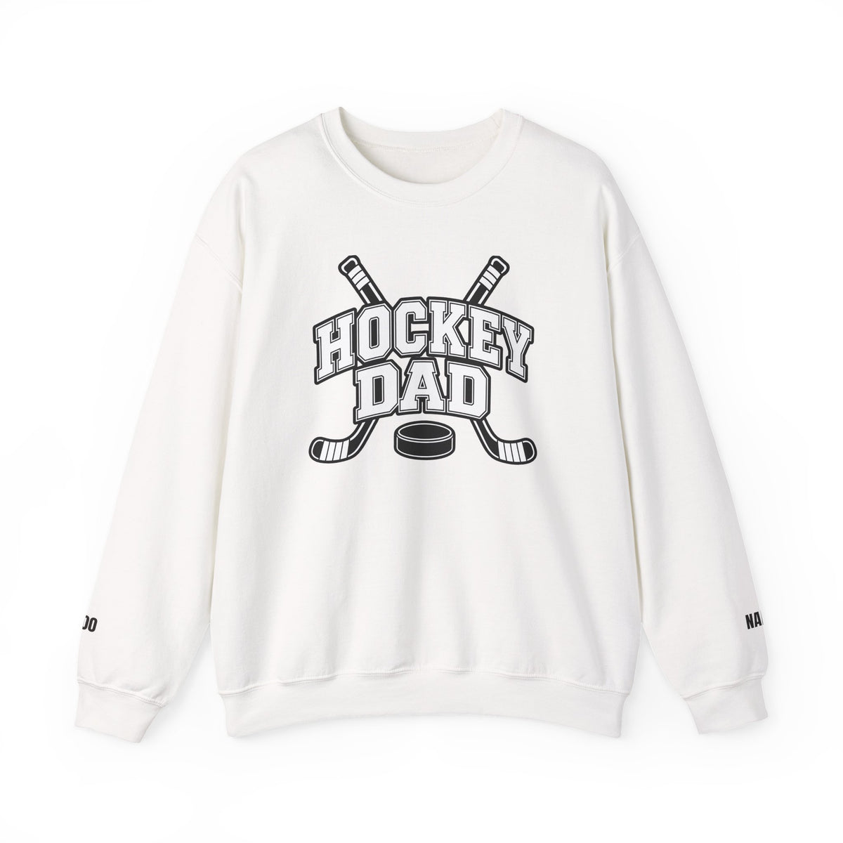 Hockey Dad Sweatshirt (Crewneck) — Personalized Player Name & Number | Travel Hockey Gift