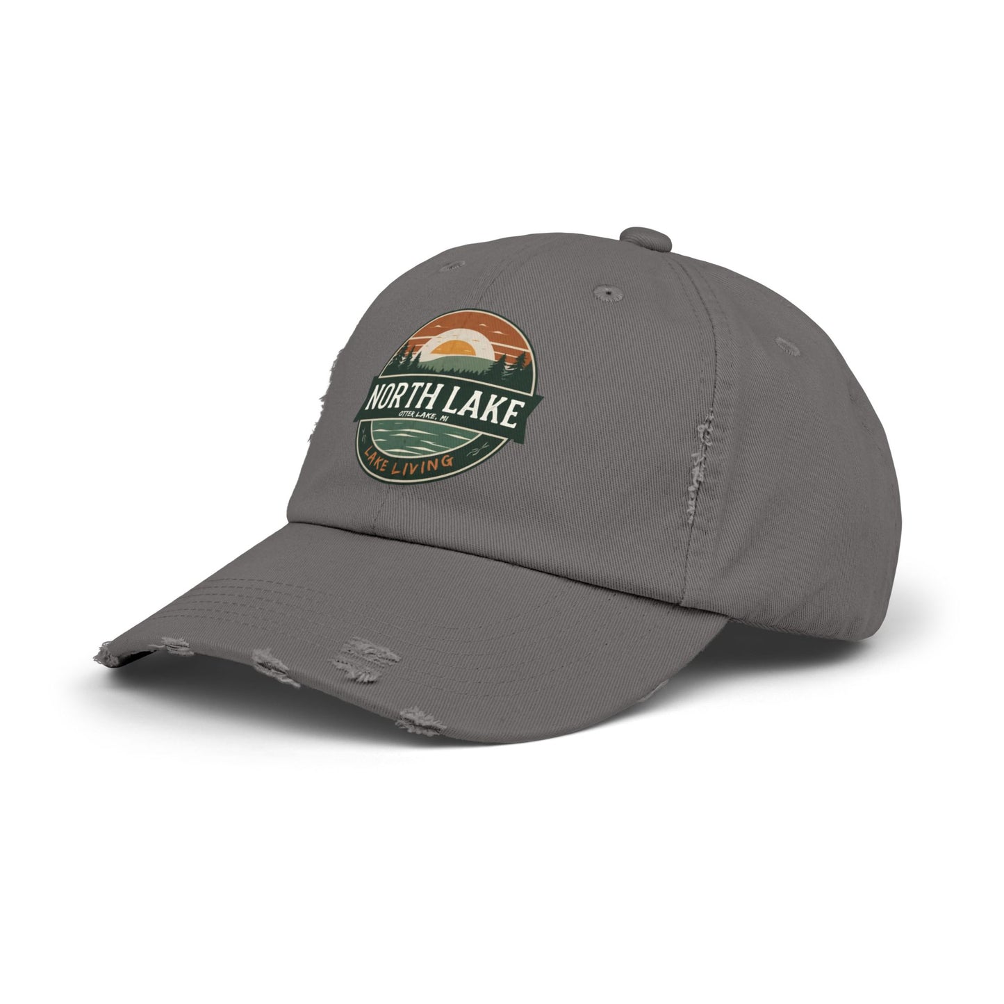North Lake Distressed Cap — Vintage Lake Living Baseball Hat