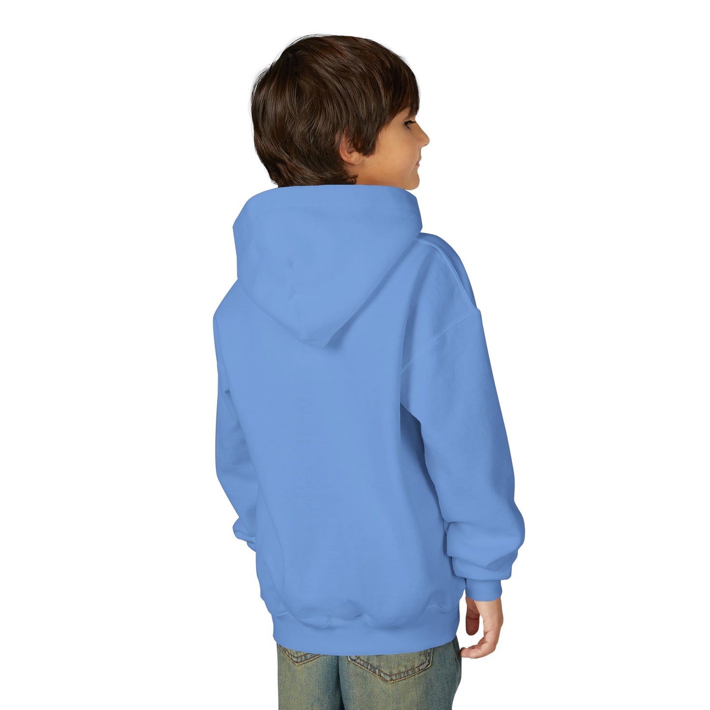 Youth Heavy Blend Hooded Sweatshirt: Gymnastics-I'm not short