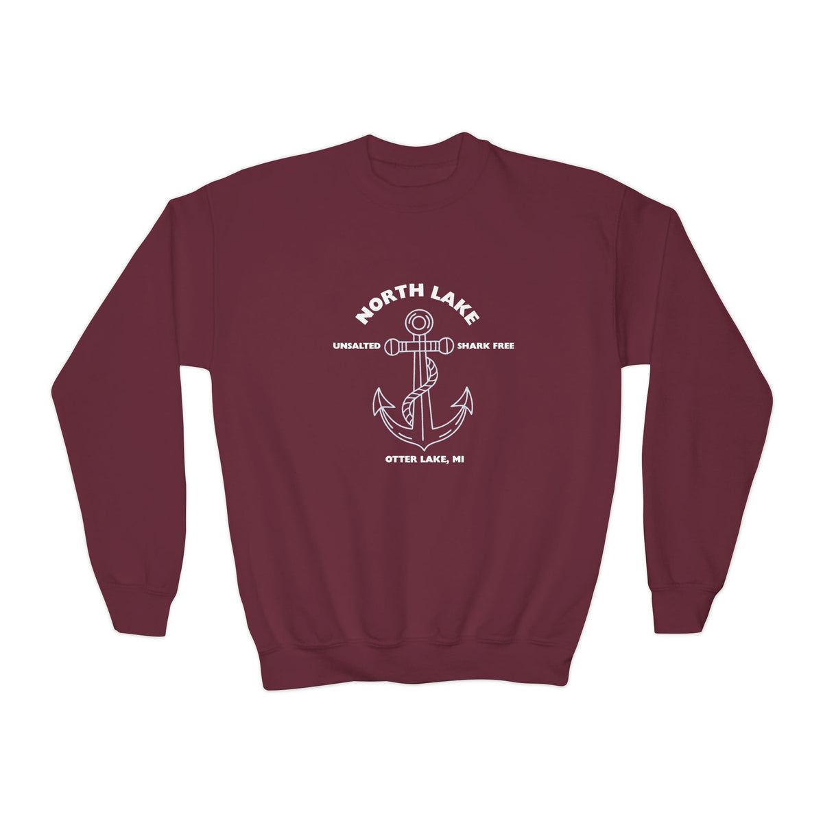North Lake Youth Sweatshirt (Crewneck) - Anchor Graphic