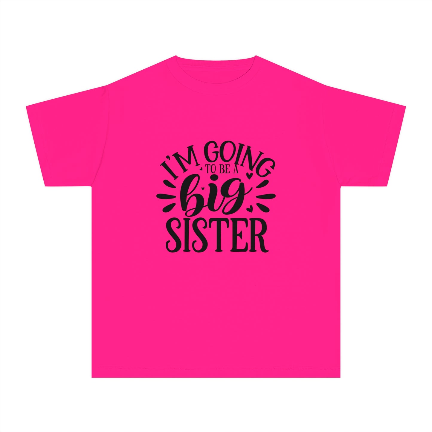 Youth Midweight T-shirt: Big sister tshirt