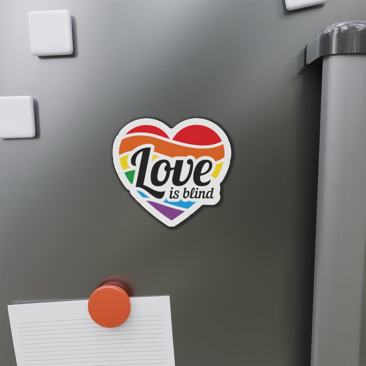 Die-Cut Magnet: Love is Blind