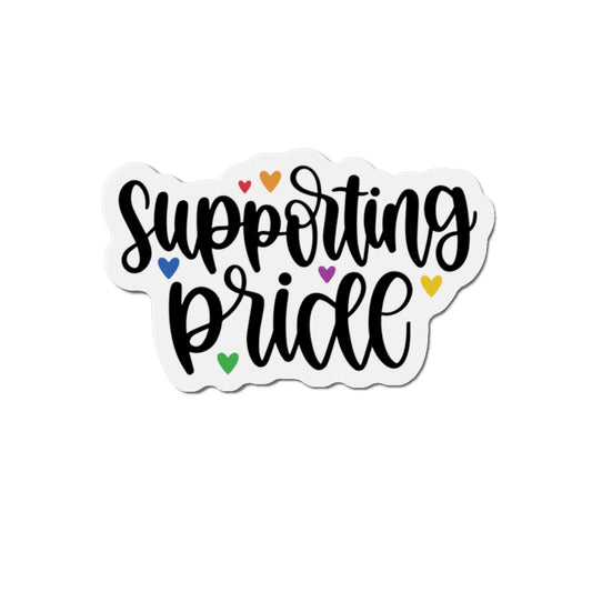 Die-Cut Magnet: Supporting Pride