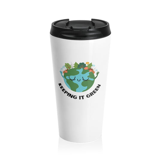 Stainless Steel Travel Mug: Keeping it Green!