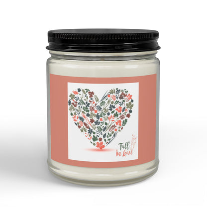 Scented Soy Candle - Fall in Love (Heart), 4oz & 9oz