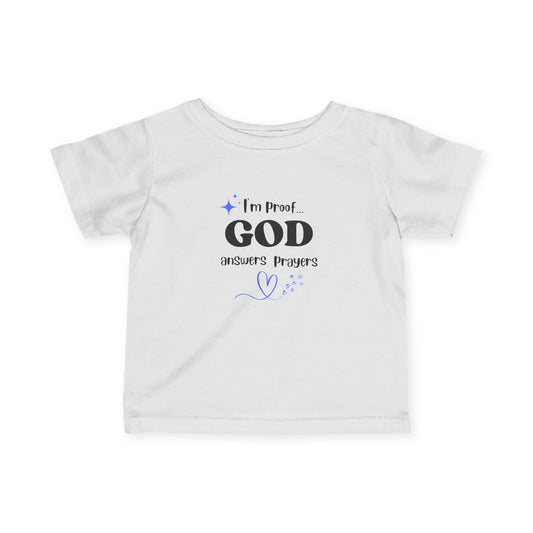 Infant T-shirt: I'm proof...blue star