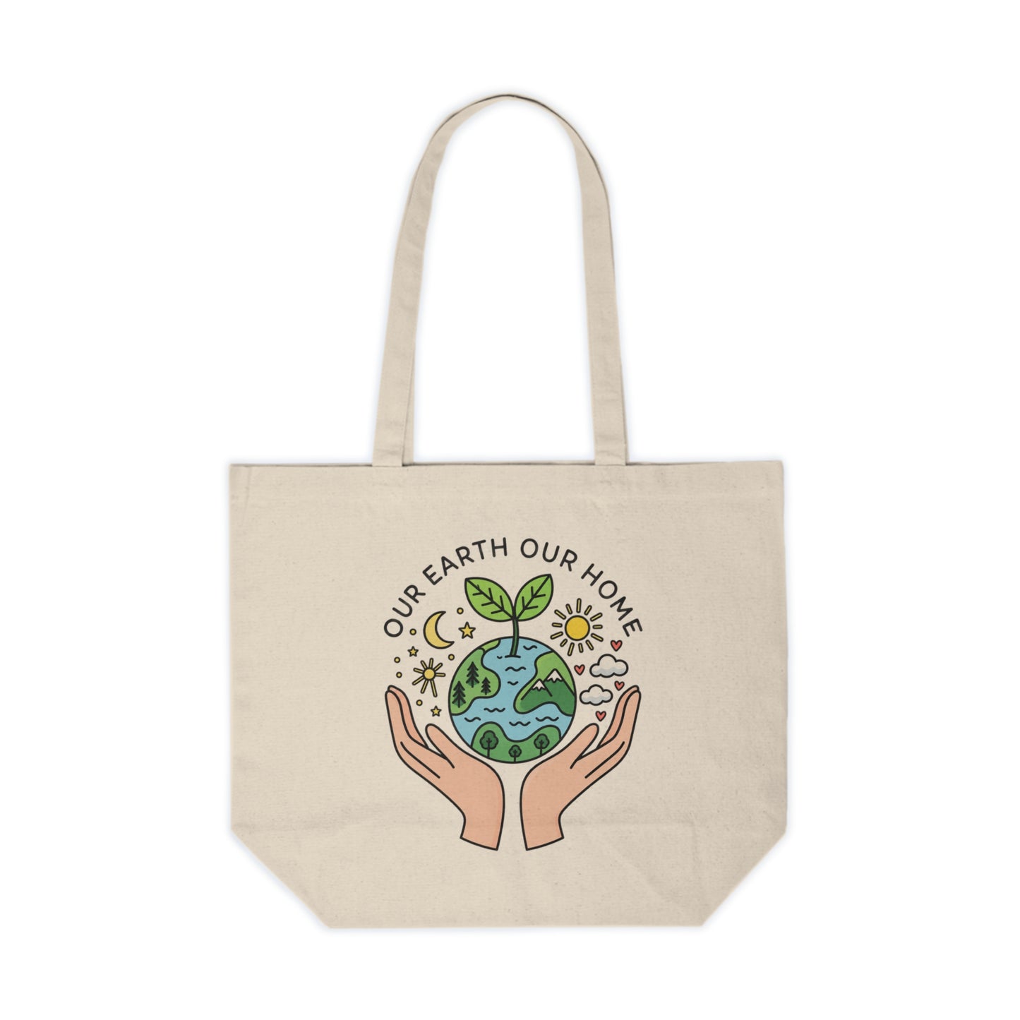Canvas Tote – Eco-Friendly - Our Earth, Our Home
