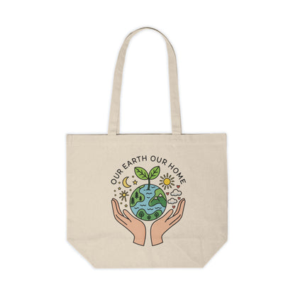 Canvas Tote – Eco-Friendly - Our Earth, Our Home