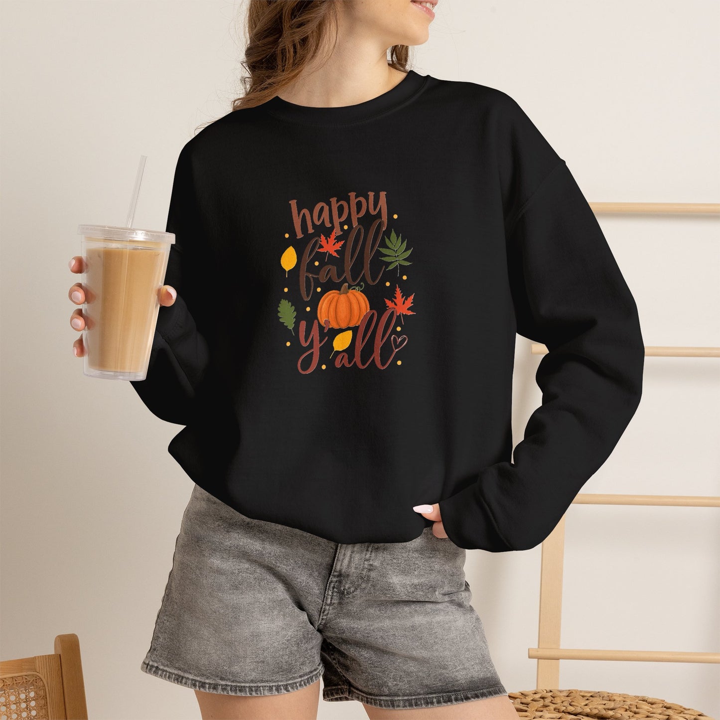 Fall Sweatshirt (Crewneck) — Happy Fall Y'all