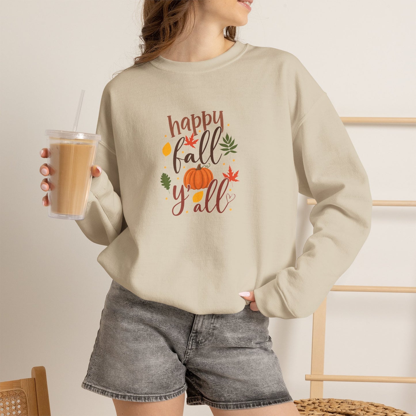 Fall Sweatshirt (Crewneck) — Happy Fall Y'all