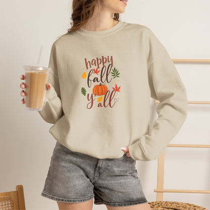 Fall Sweatshirt (Crewneck) — Happy Fall Y'all