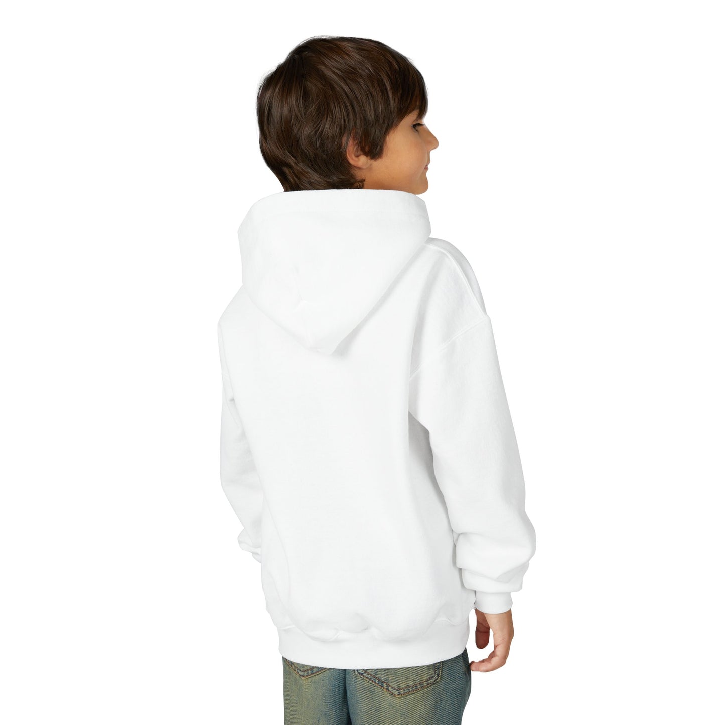 Youth Heavy Blend Hooded Sweatshirt: Gymnastics-Heartbeat