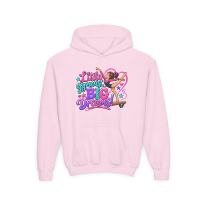 Girls Gymnastics Sweatshirt (Hoodie), Youth — Little Gymnast Big Dreams