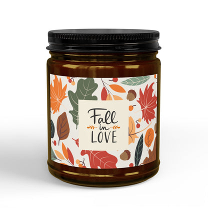 Scented Soy Candle - Fall in Love (Leaves), 4oz & 9oz