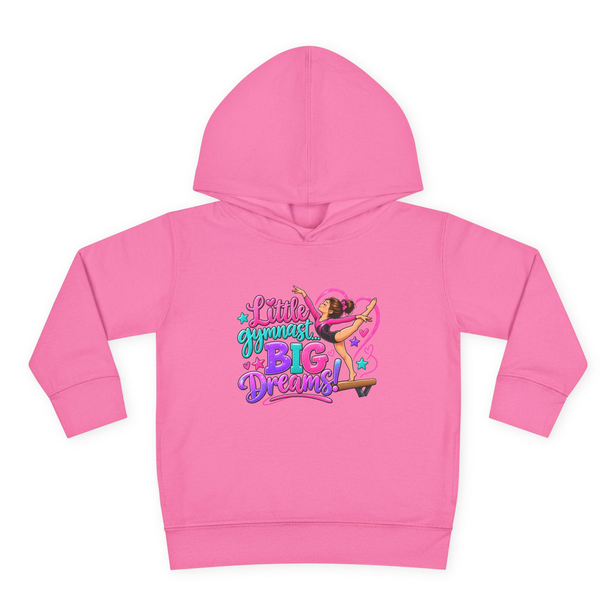 Girls Gymnastics Sweatshirt (Hoodie), Toddler — Little Gymnast, Big Dreams