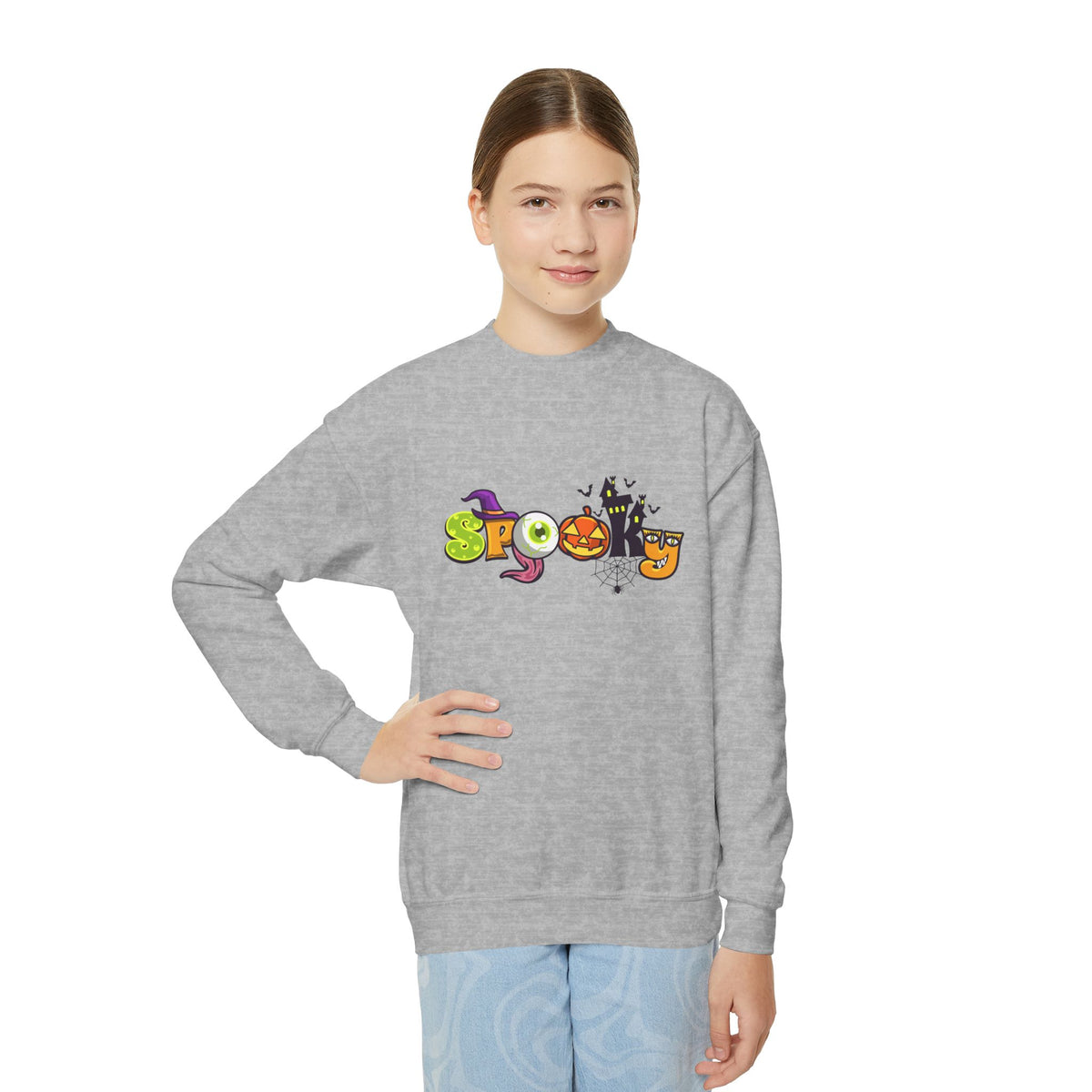 Youth Sweatshirt (Crewneck) - Halloween - Spooky