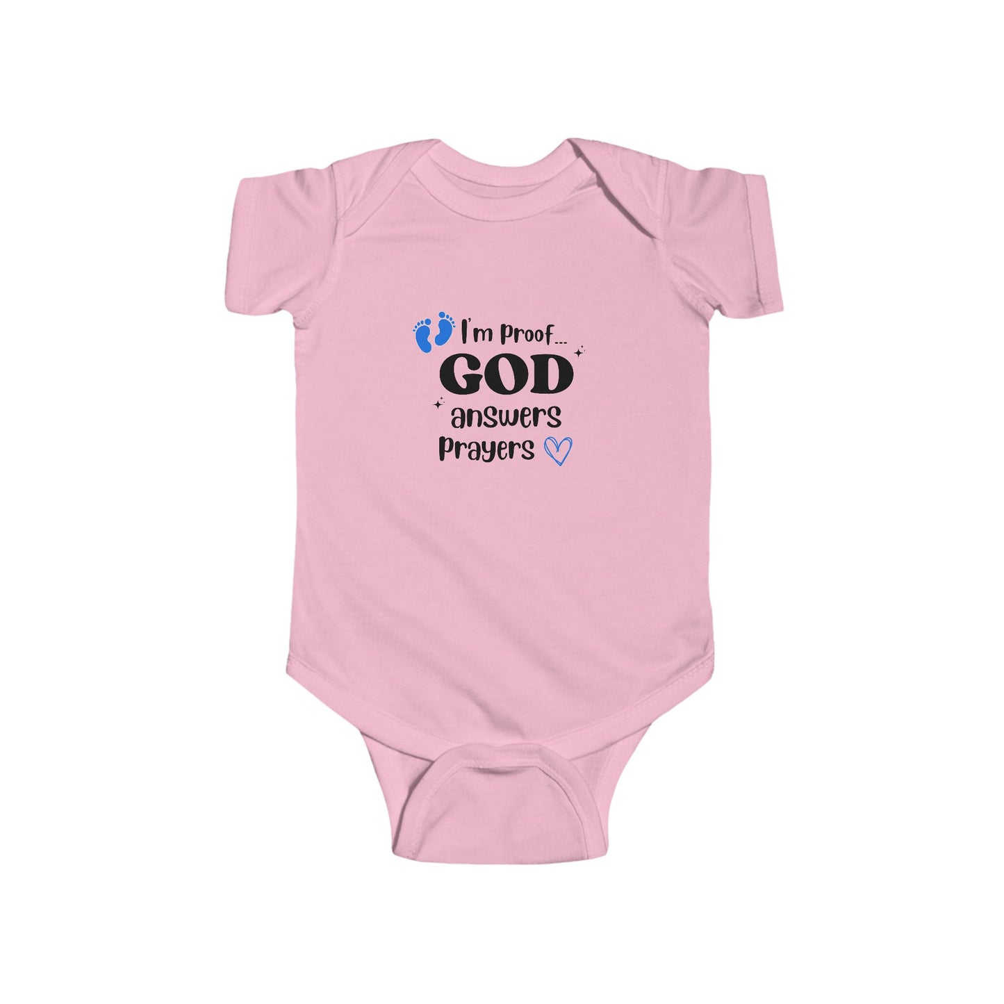 Infant Fine Jersey Onesie: I'm proof...blue feet