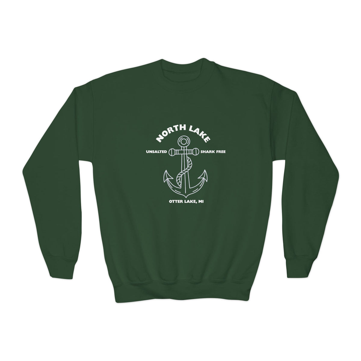 North Lake Youth Sweatshirt (Crewneck) - Anchor Graphic