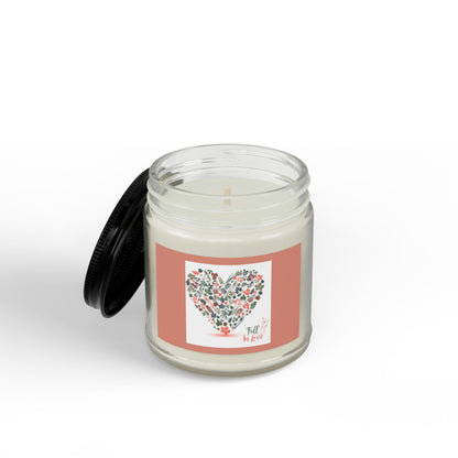 Scented Soy Candle - Fall in Love (Heart), 4oz & 9oz