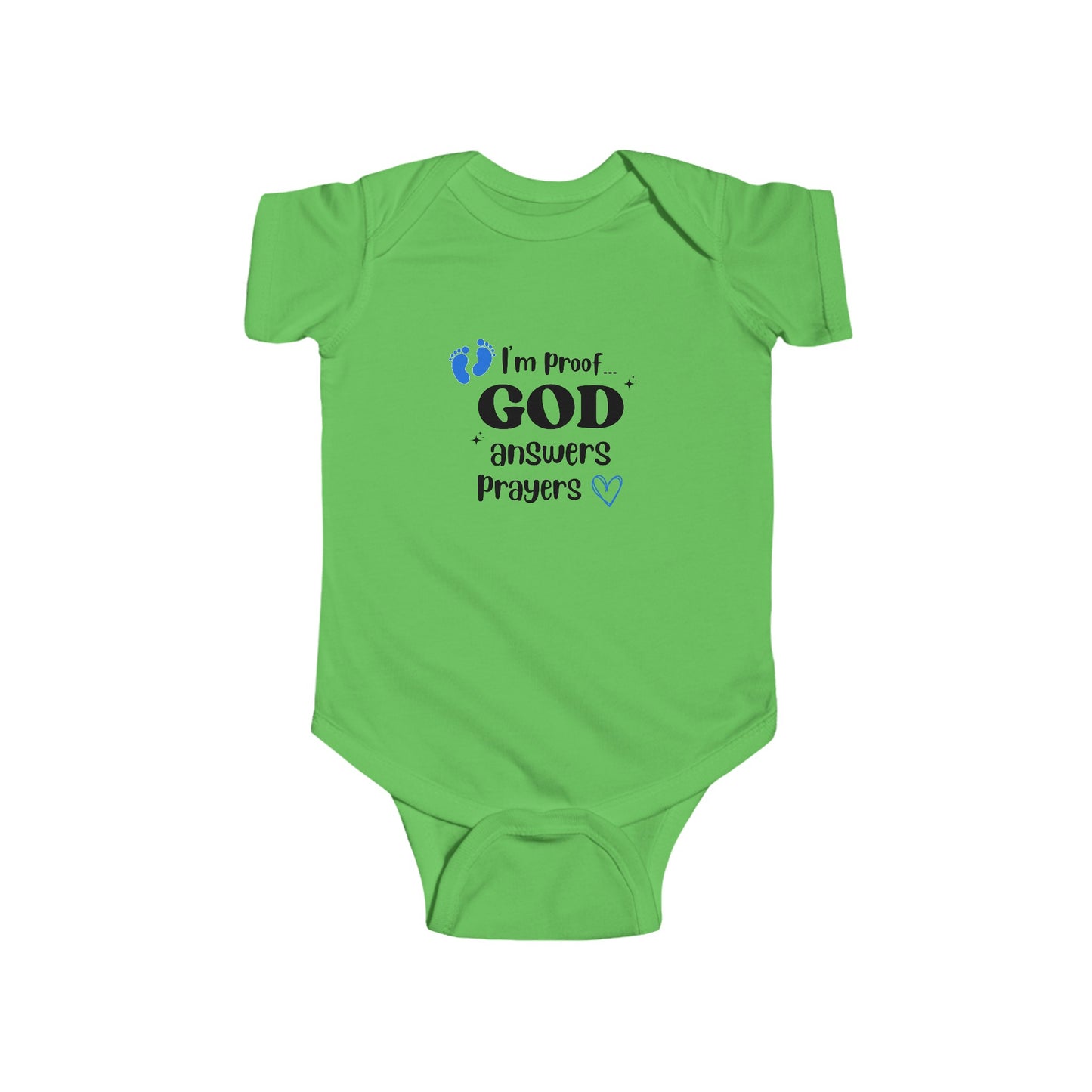 Infant Fine Jersey Onesie: I'm proof...blue feet