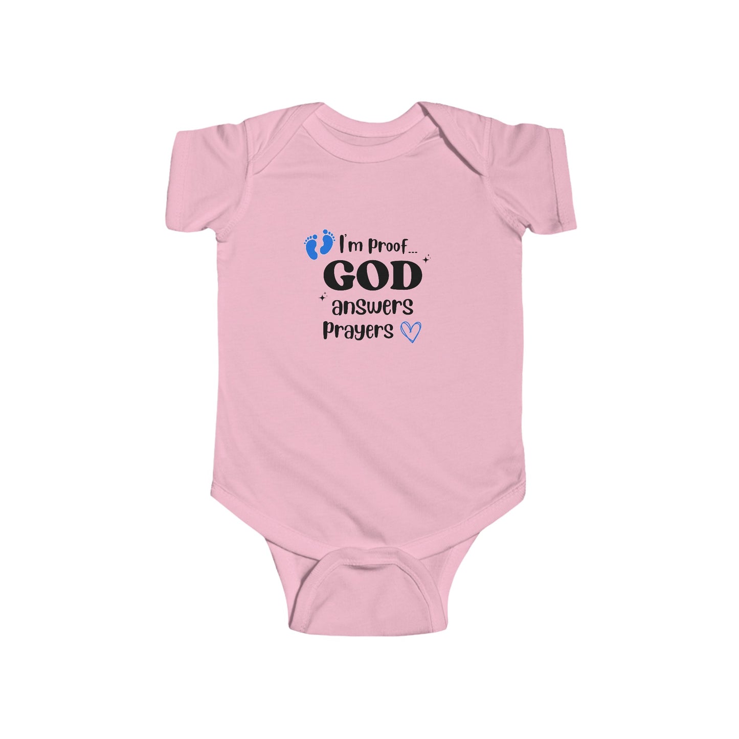 Infant Fine Jersey Onesie: I'm proof...blue feet