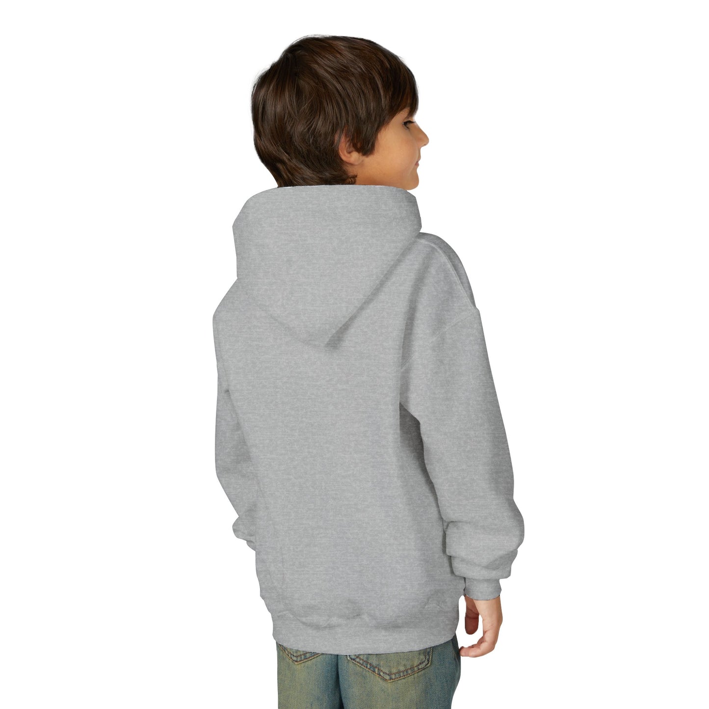 Youth Heavy Blend Hooded Sweatshirt: Gymnastics-Heartbeat