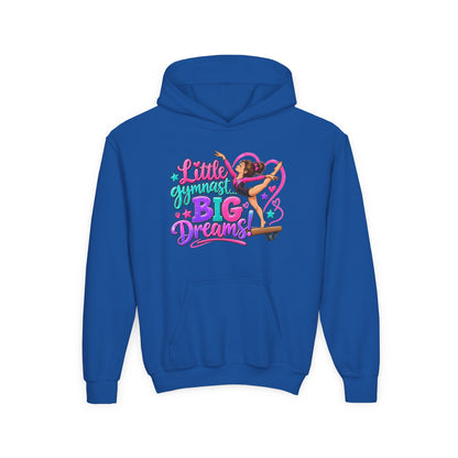 Girls Gymnastics Sweatshirt (Hoodie), Youth — Little Gymnast Big Dreams
