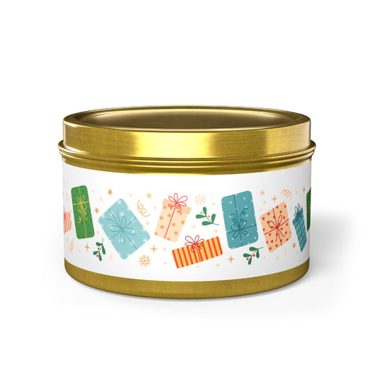Tin Candles: Christmas packages