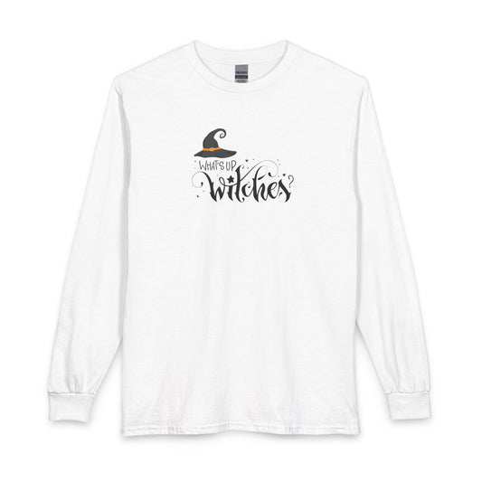 Unisex Long Sleeve T-Shirt - Halloween - What's Up Witches?