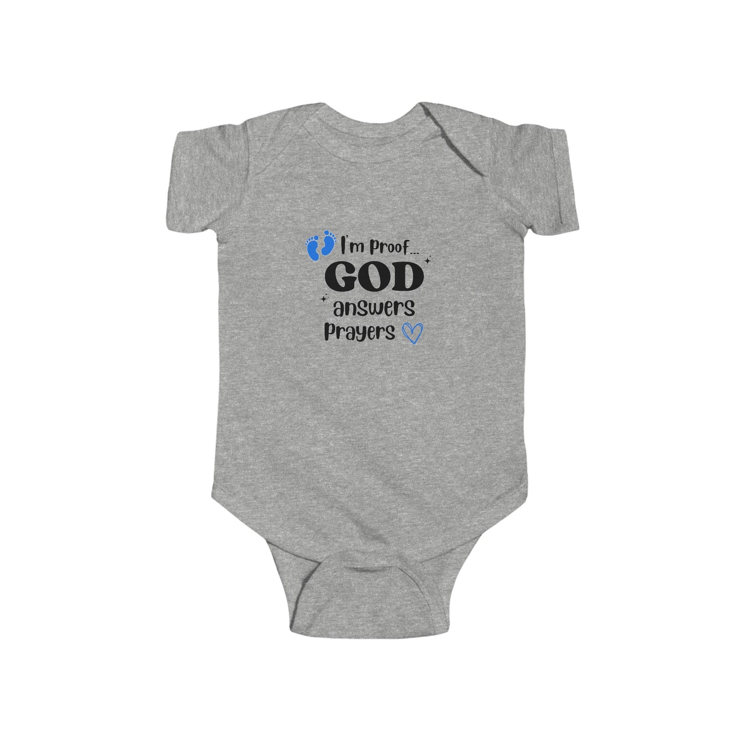 Infant Fine Jersey Onesie: I'm proof...blue feet