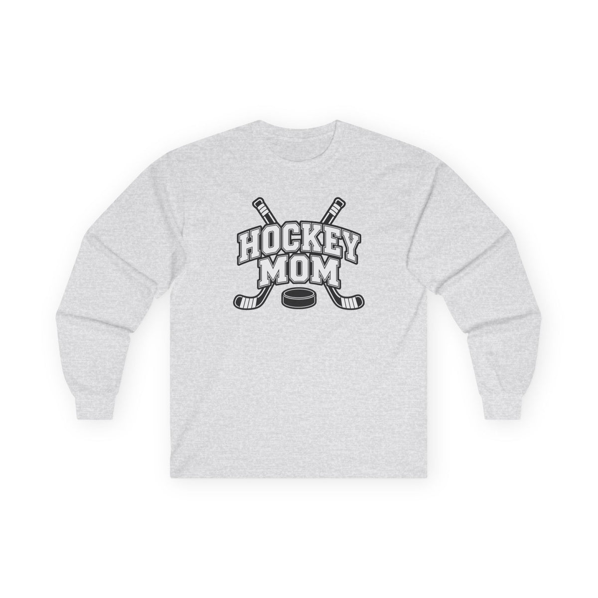 Hockey Mom Long Sleeve T-Shirt — Personalized Player Name & Number | Travel Hockey Gift