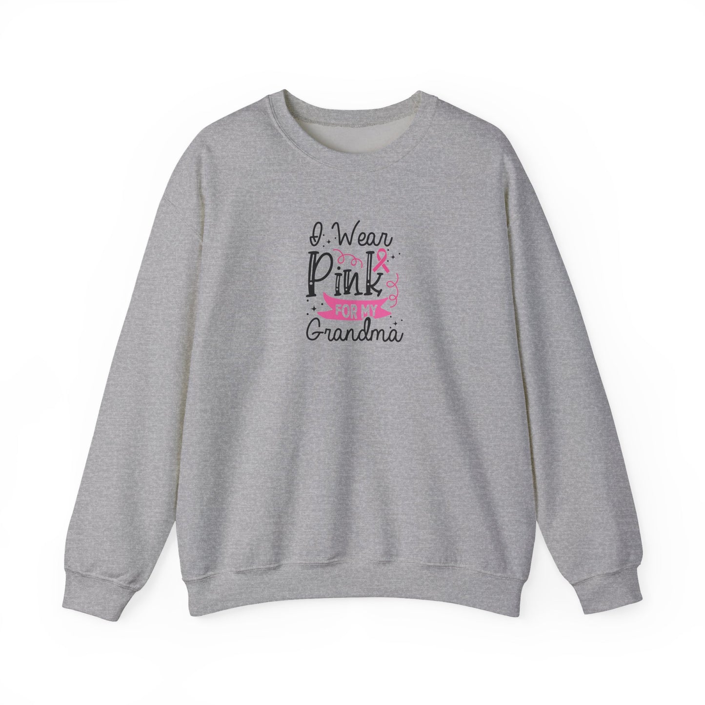 Unisex Heavy Blend™ Crewneck Sweatshirt: Pink for my Grandma Breast Cancer