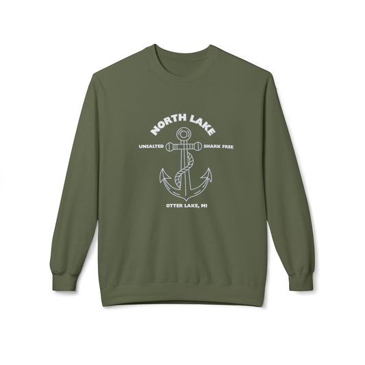 North Lake Crewneck Sweatshirt - Anchor Graphic
