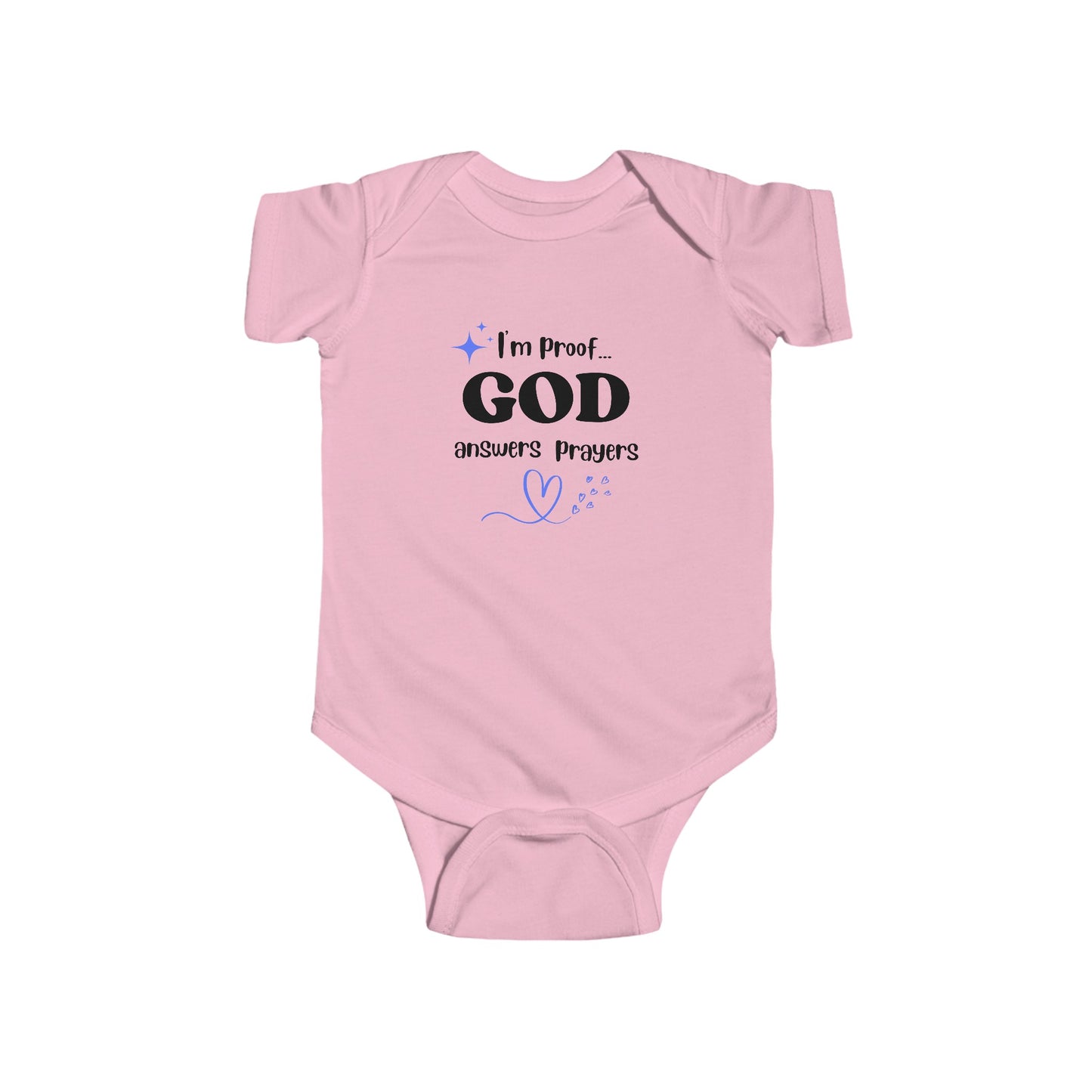 Infant Fine Jersey Onesie: I'm proof...blue star & heart