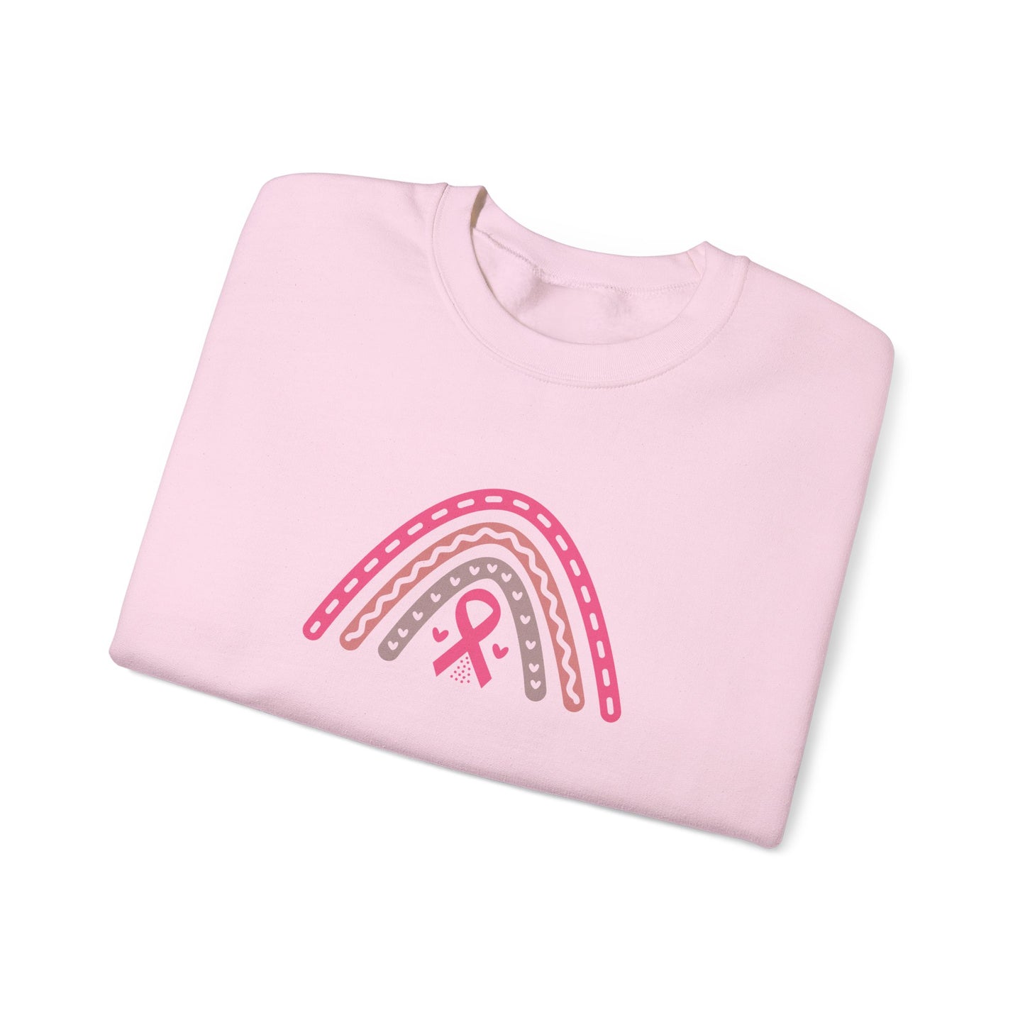 Unisex Heavy Blend™ Crewneck Sweatshirt: Southwest rainbow breast cancer