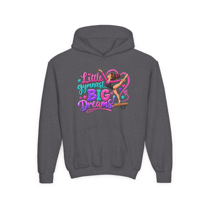Girls Gymnastics Sweatshirt (Hoodie), Youth — Little Gymnast Big Dreams