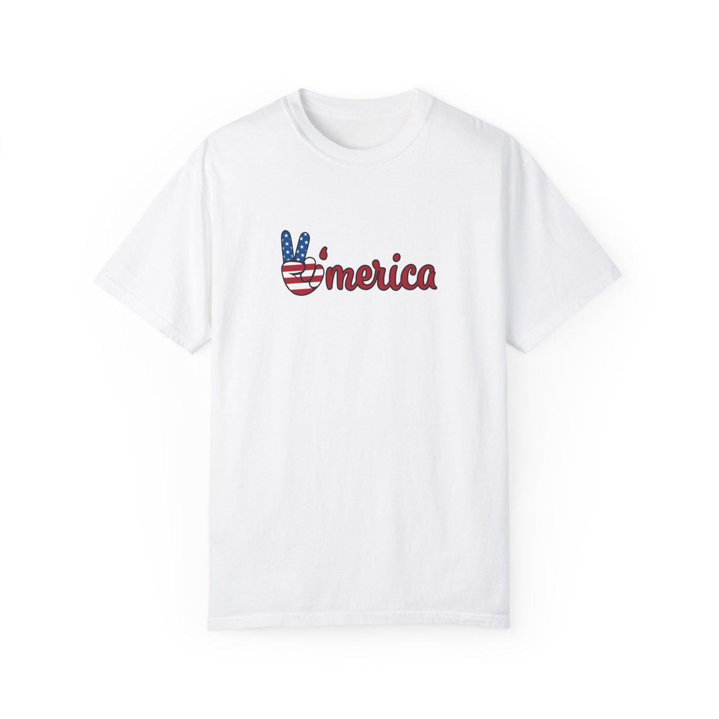 Unisex Garment-Dyed T-shirt: Peace America