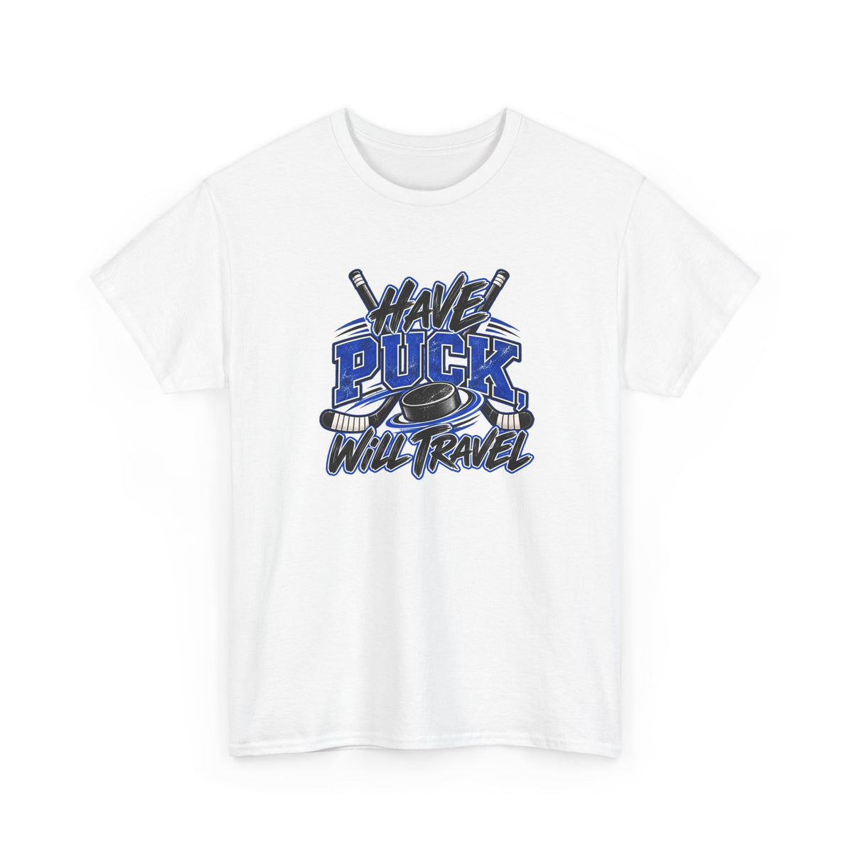 Hockey T-Shirt — Have Puck, Will Travel | Funny Travel Hockey Gift